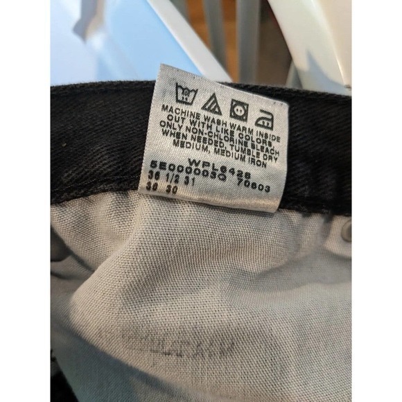 Lee Jeans Mens Size 36x30 Black Wash Straight‎ Leg denim - Picture 5 of 5